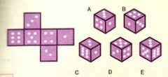 小学生智力测试题 隐藏的骰子