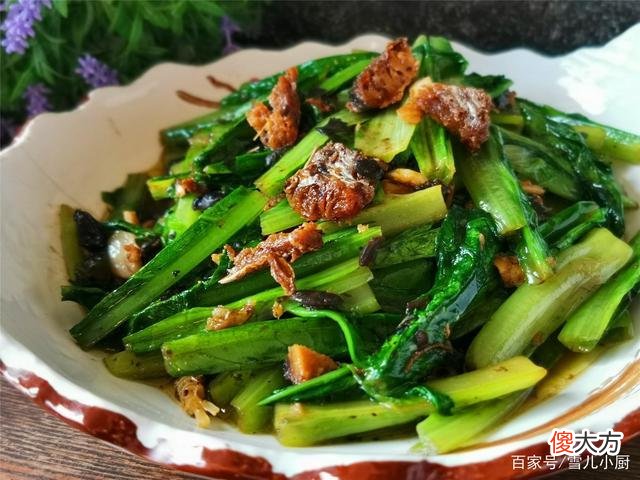 豆豉鲮鱼油麦菜